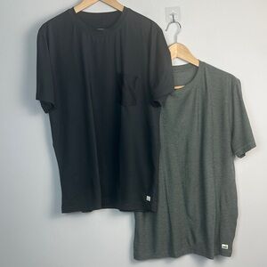 Vuori Bundle Large Crewneck Athletic Shirts Athleisure Sweat Wicking Workout Gym